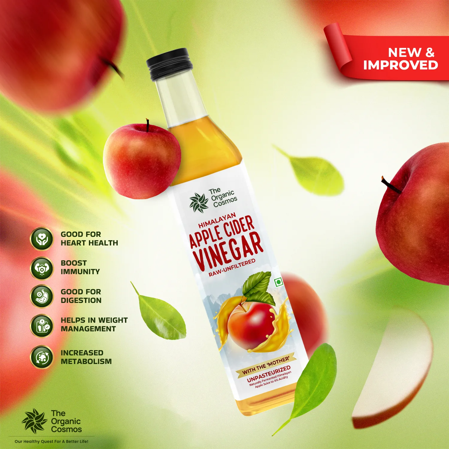 TOC HIMALAYAN APPLE CIDER VINEGAR 500ML - Image 3