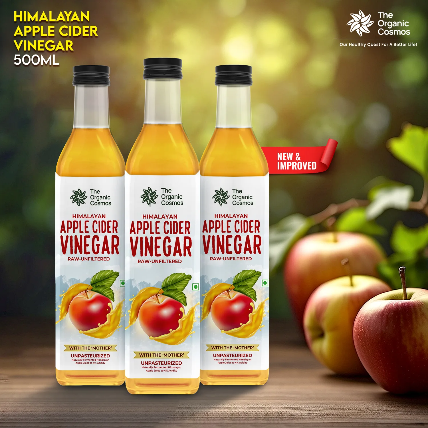 TOC HIMALAYAN APPLE CIDER VINEGAR 500ML - Image 2