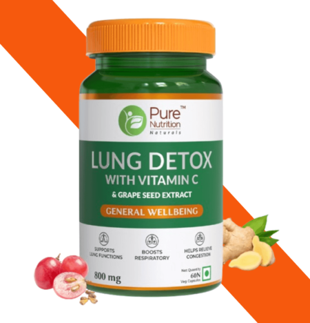 PURE NUTRITION LUNG DETOX WITH VITAMIN C 60CAPSULES
