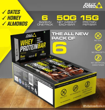 FULLY DOSED WHEY PROTEIN BAR | 15G PROTEIN |